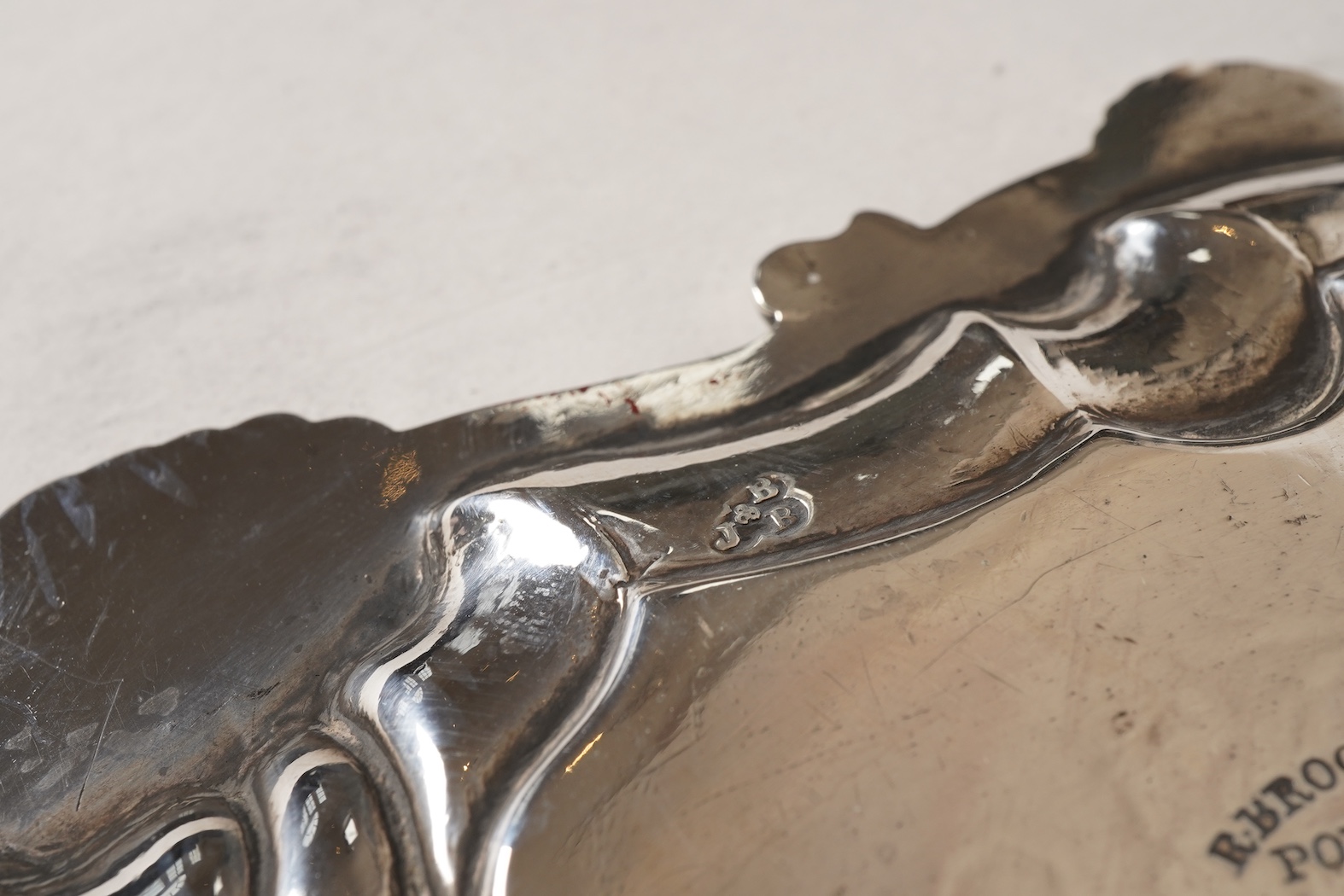 A Victorian silver salver by Edward & John Barnard